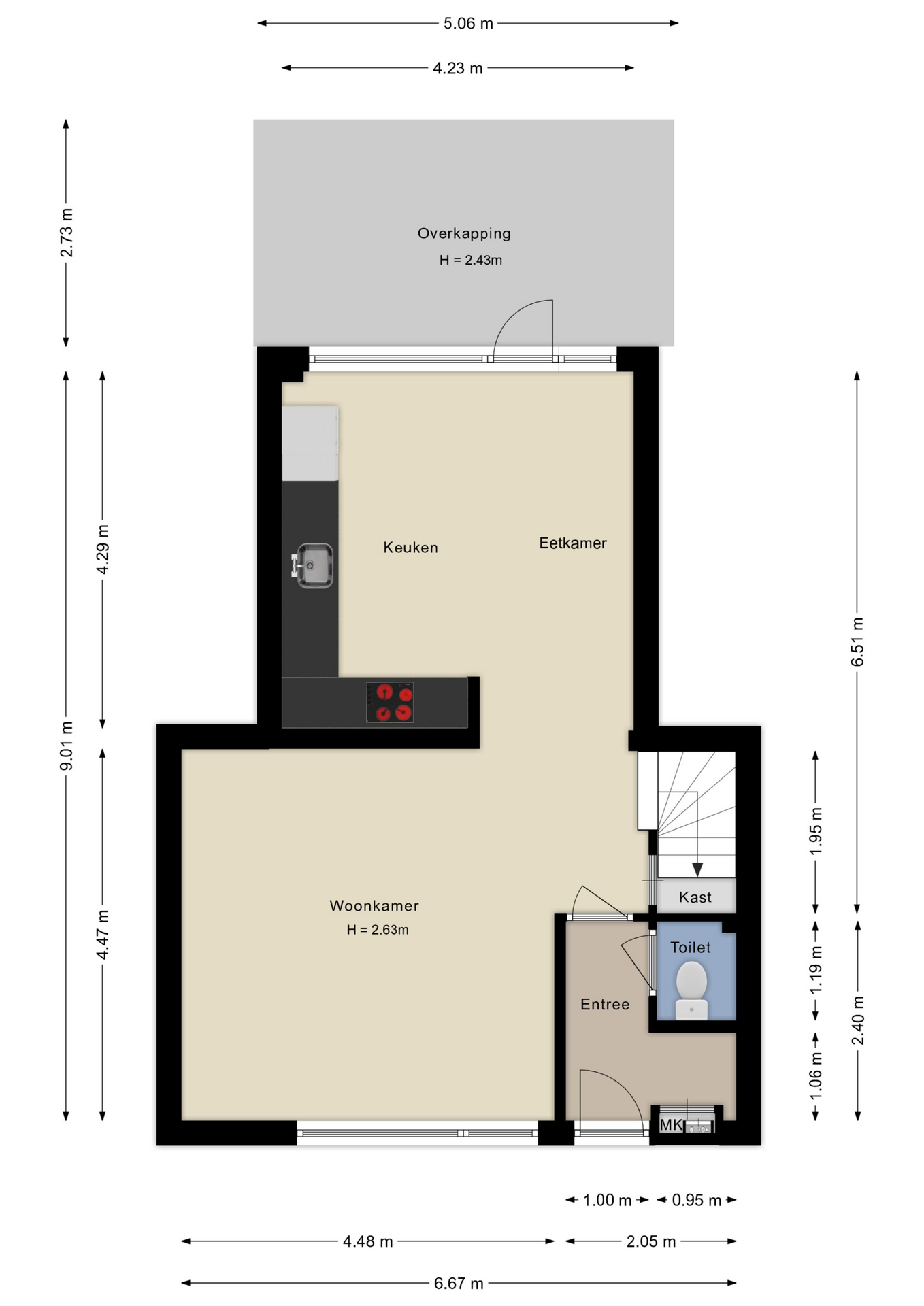 Plattegrond begane grond