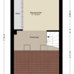 Plattegrond tweede verdieping