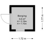 Plattegrond berging