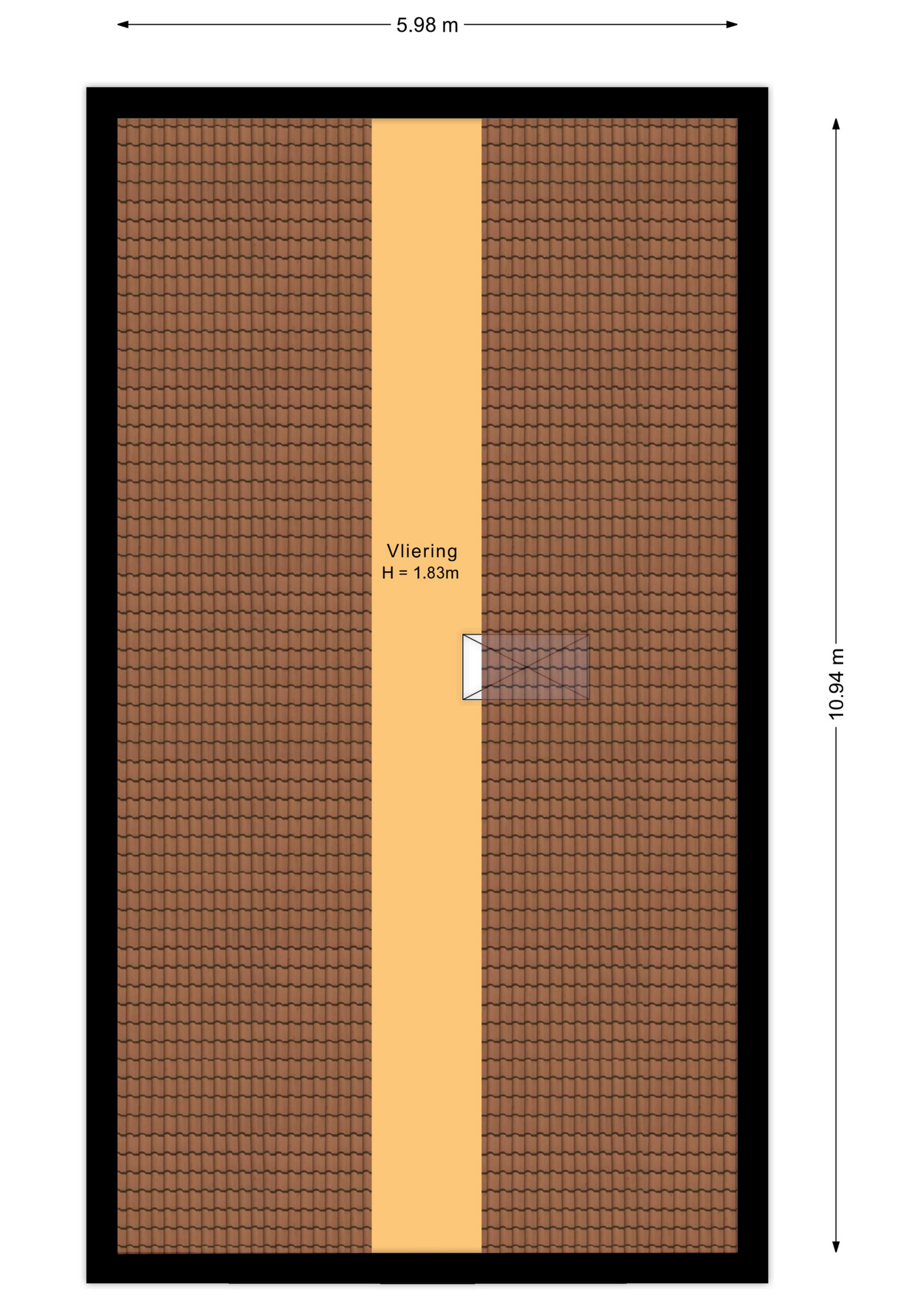 Plattegrond vliering