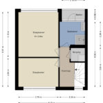 Plattegrond tweede verdieping