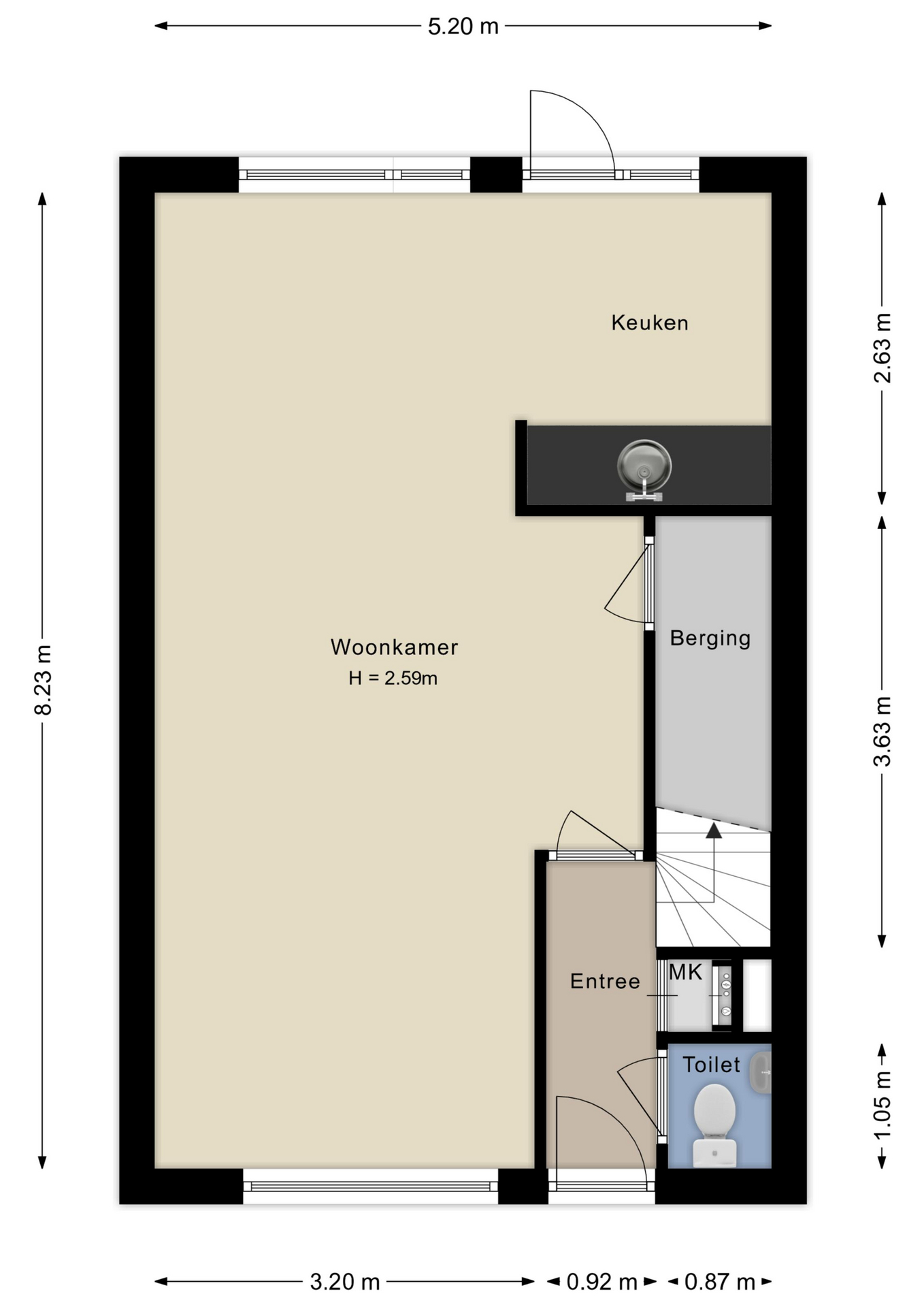 Plattegrond begane grond