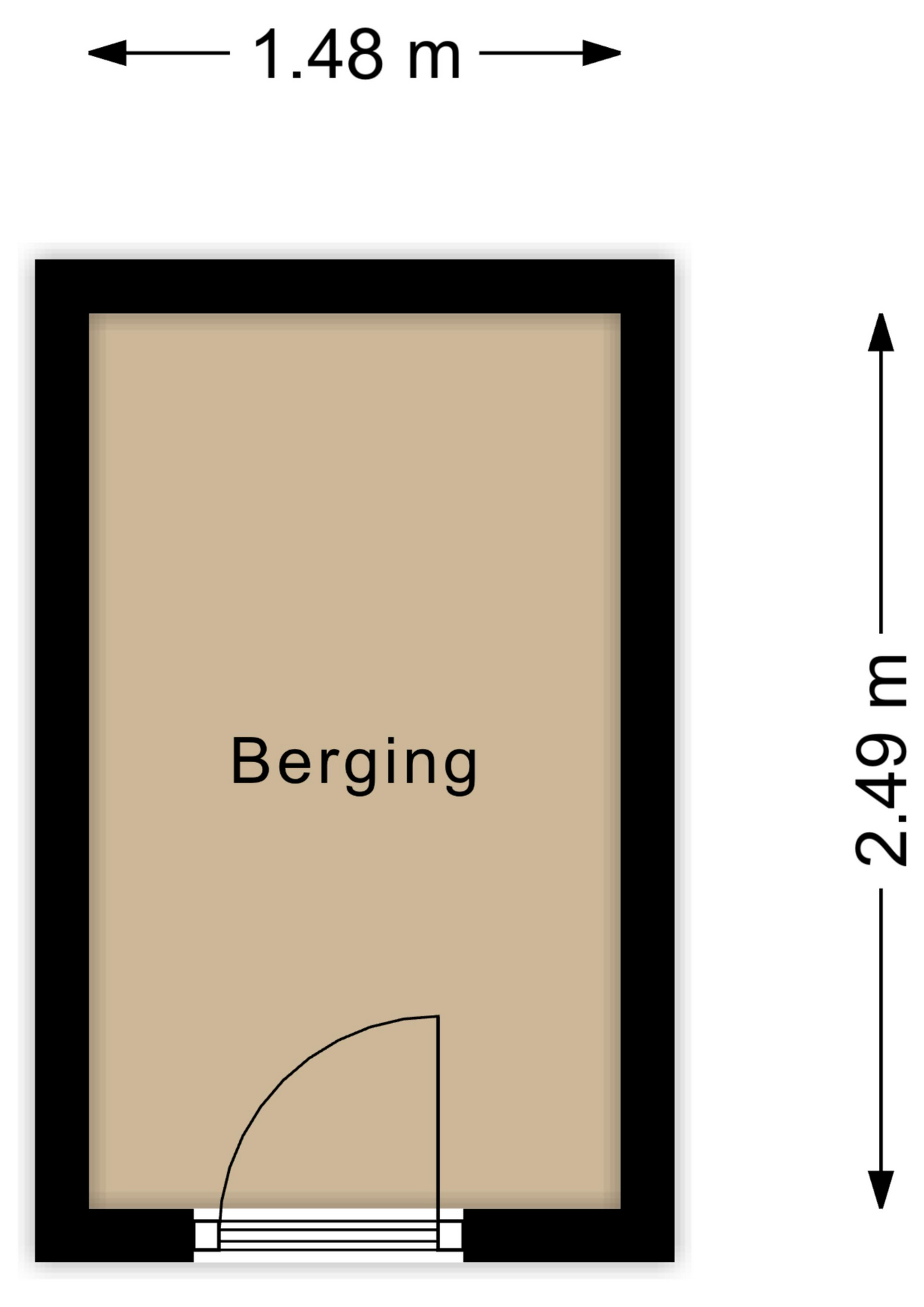 Plattegrond berging