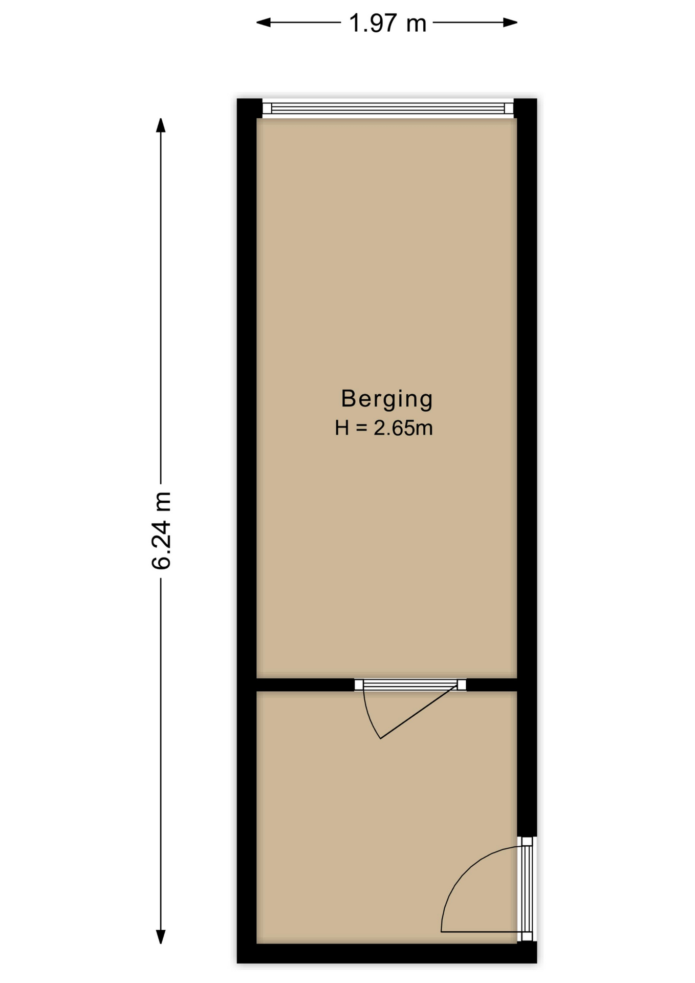 Plattengrond berging
