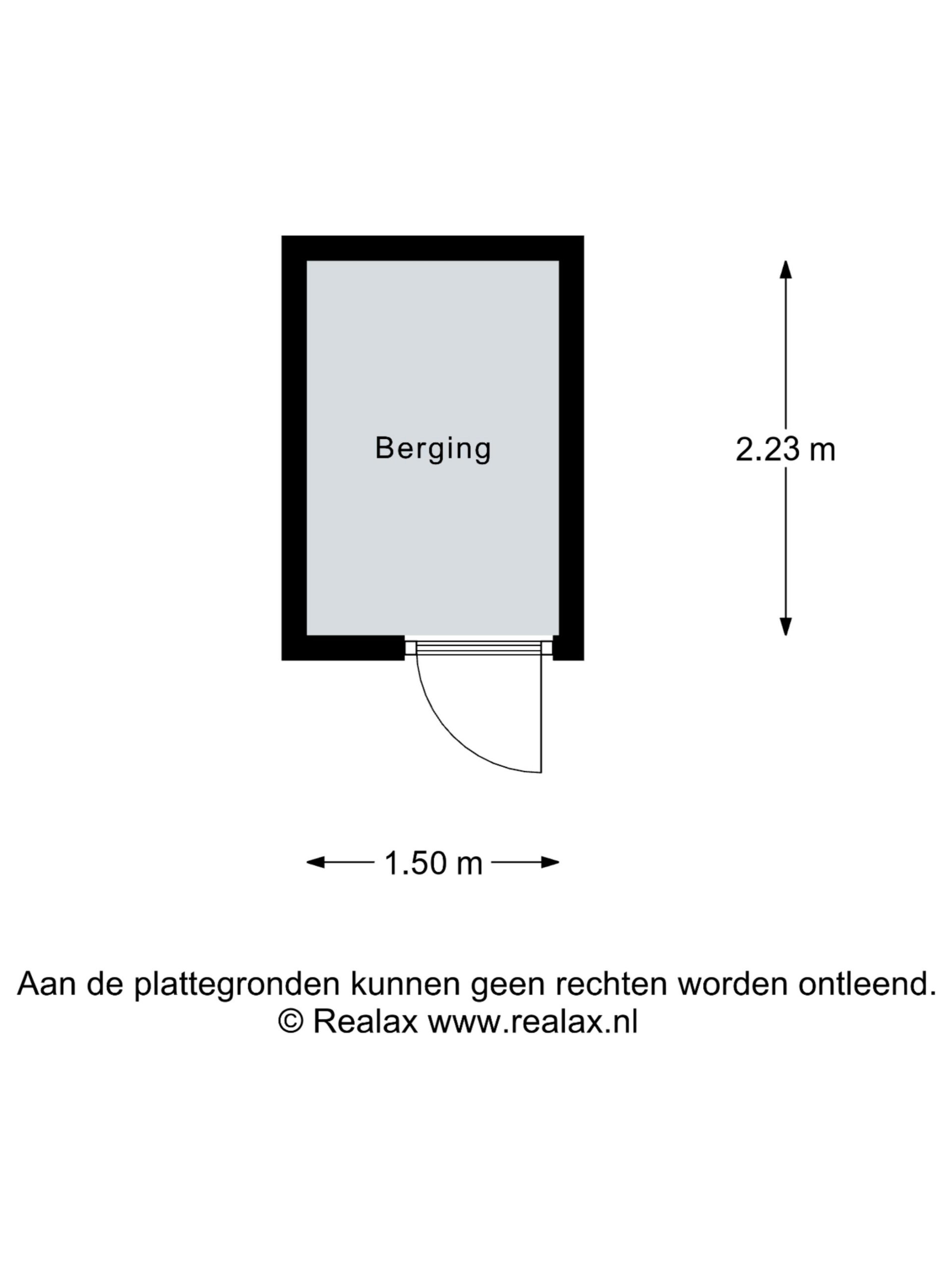 Plattegrond berging