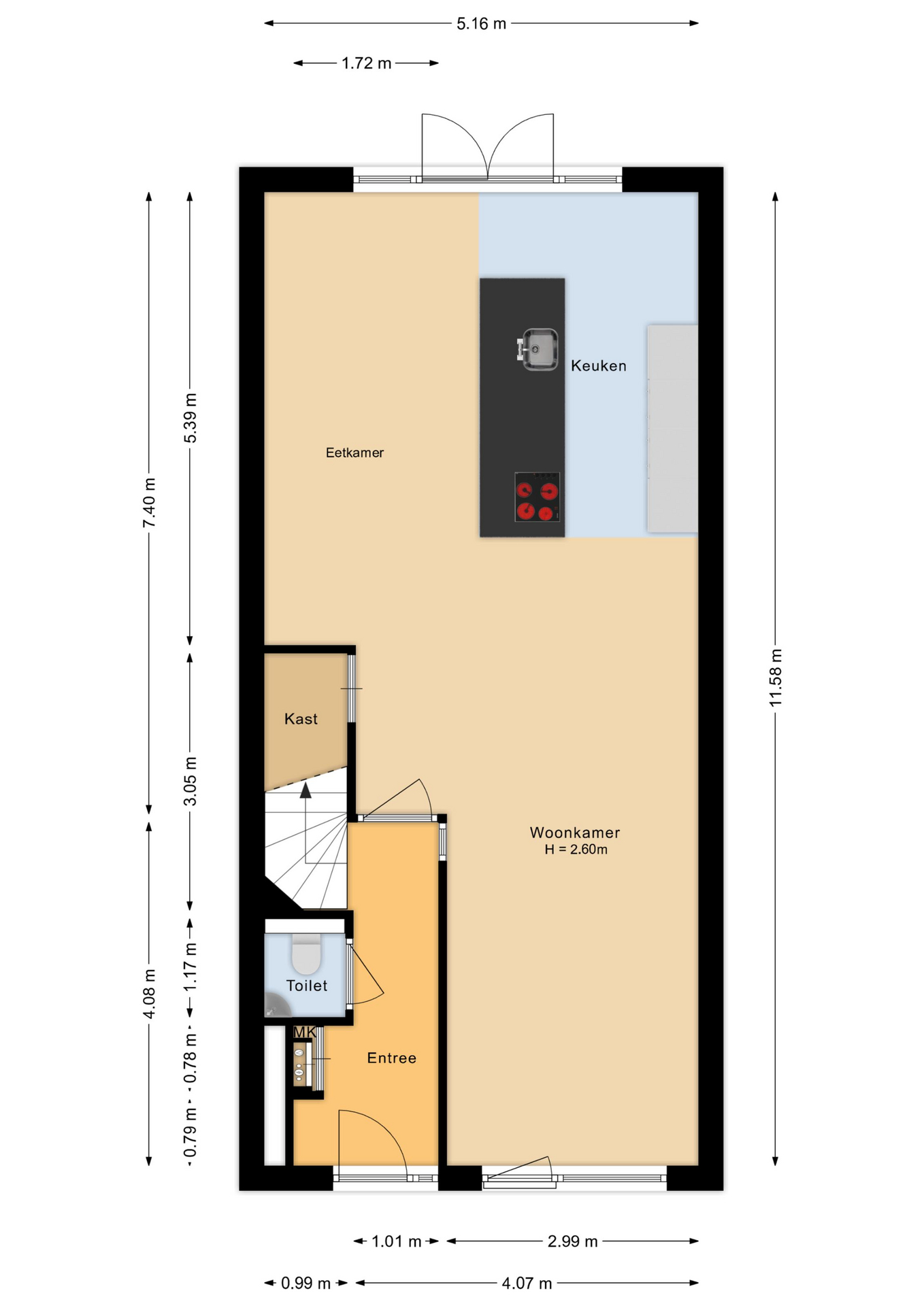 Plattegrond begane grond