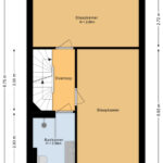 Plattegrond tweede verdieping