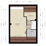 Plattegrond tweede verdieping
