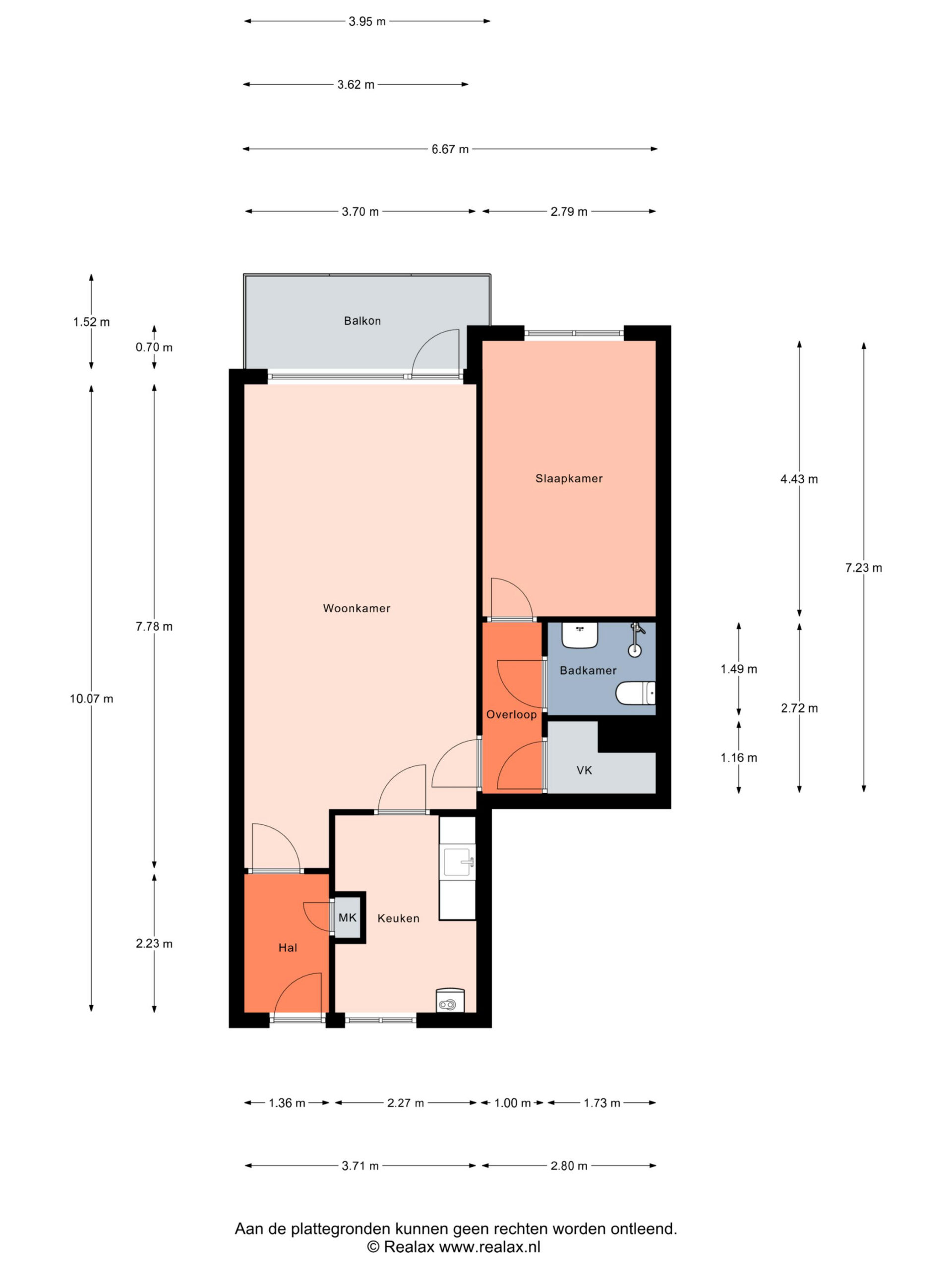 Plattegrond appartement