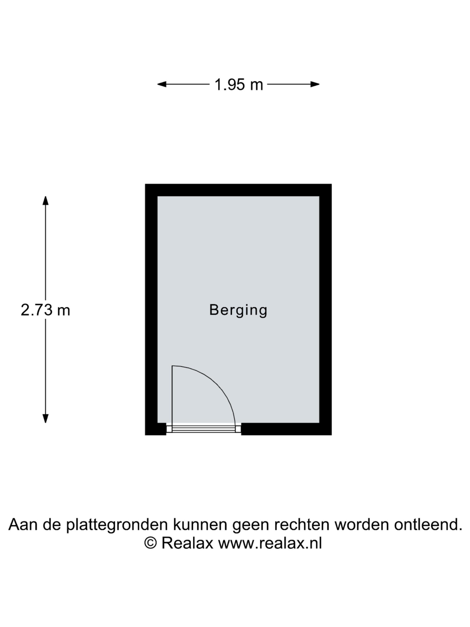 Plattegrond berging