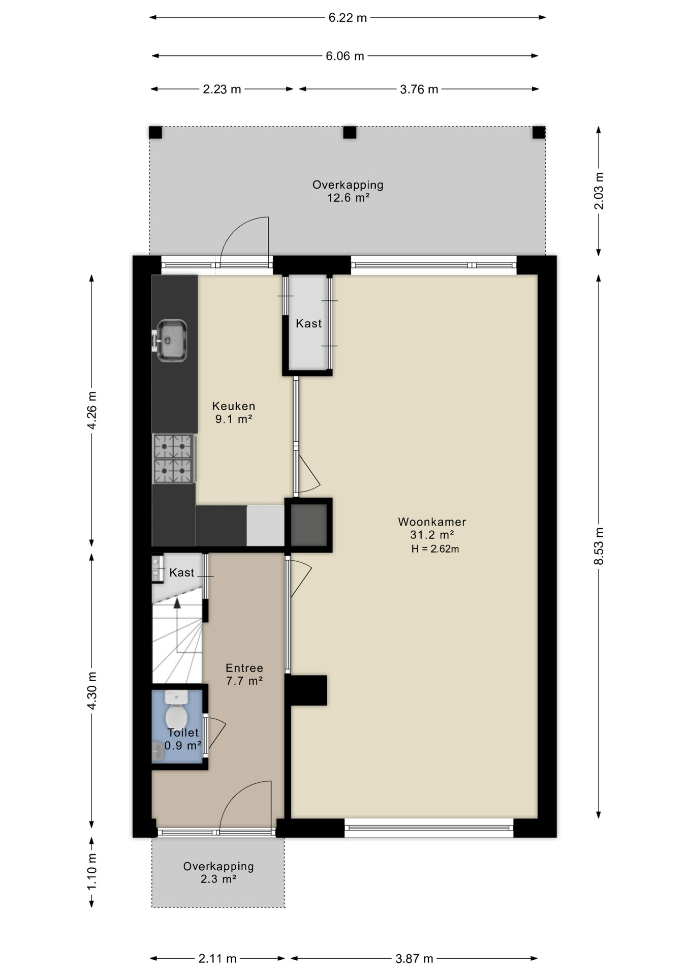 Plattegrond begane grond