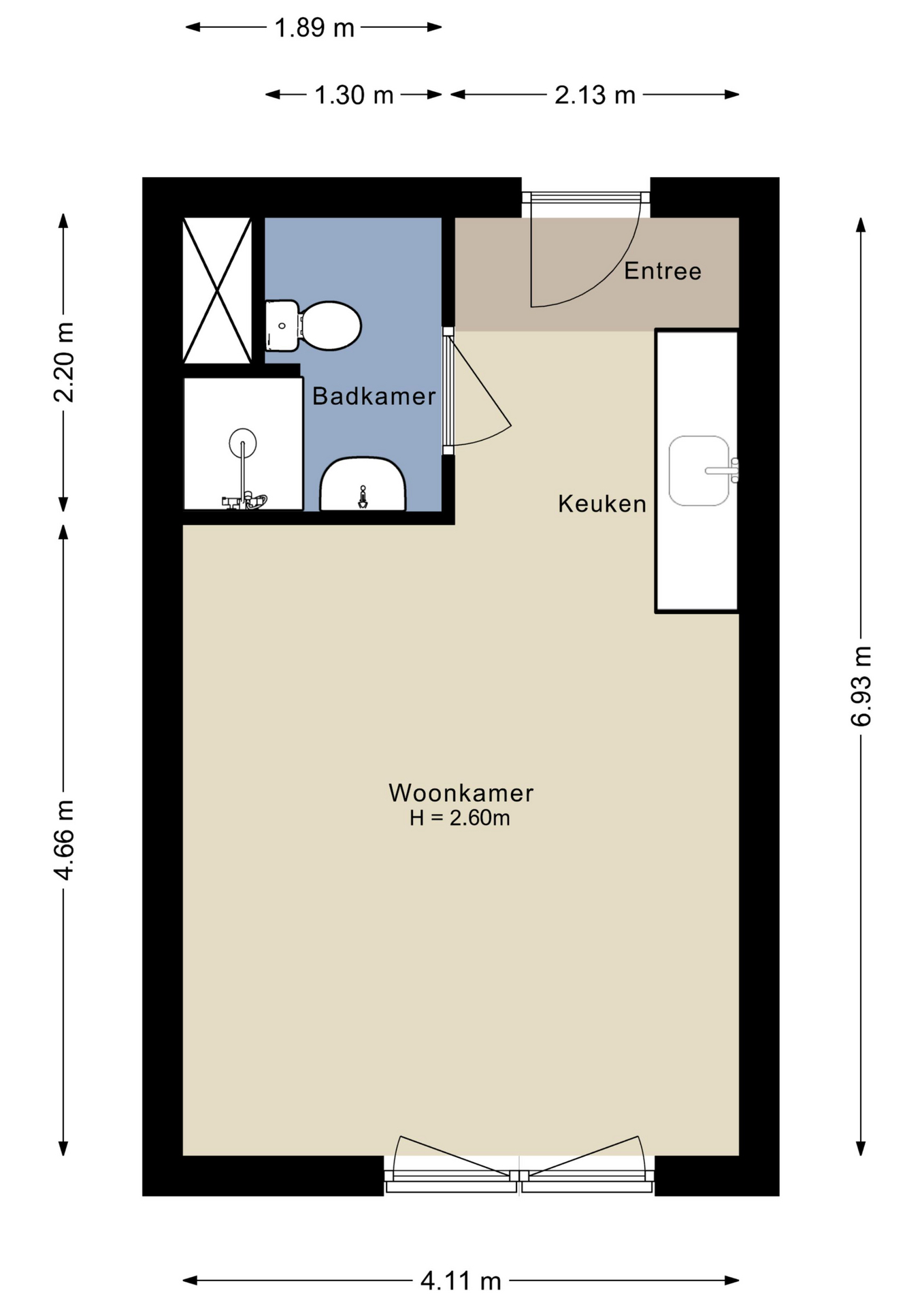 Plattegrond appartement