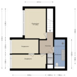 Plattegrond vierde verdieping
