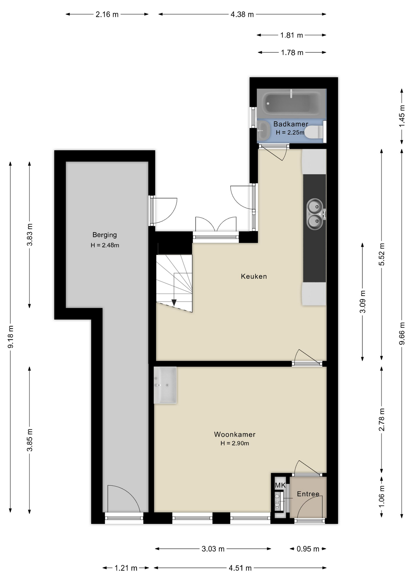 Plattegrond begane grond