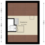 Plattegrond tweede verdieping