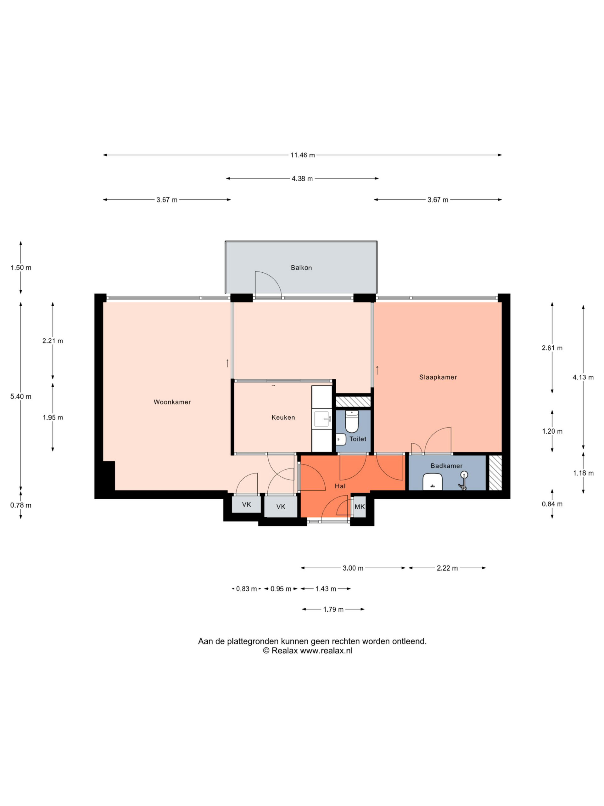 Plattegrond appartement