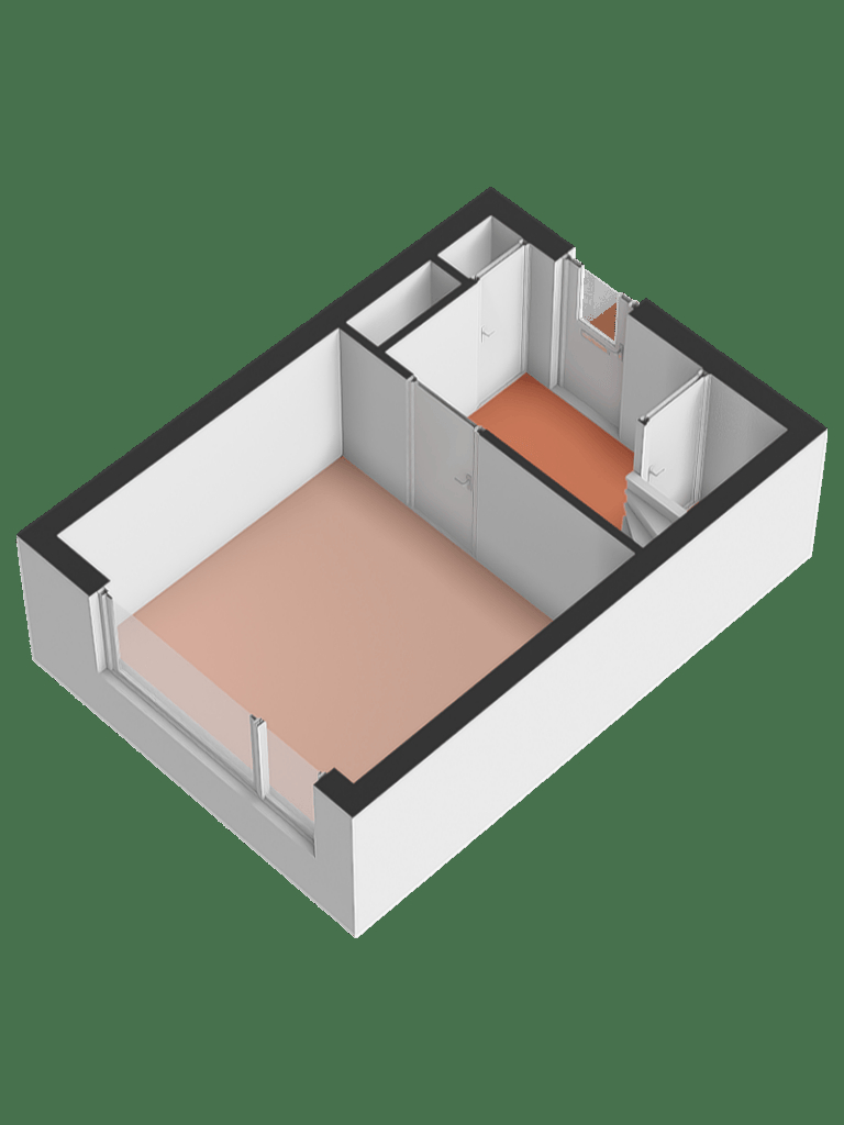 3D plattegrond vierde verdieping