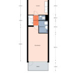 Plattegrond vijfde verdieping
