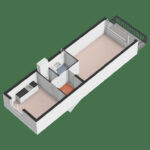 3D plattegrond vijfde verdieping