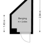 Plattegrond berging