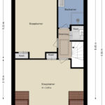 Plattegrond tweede verdieping