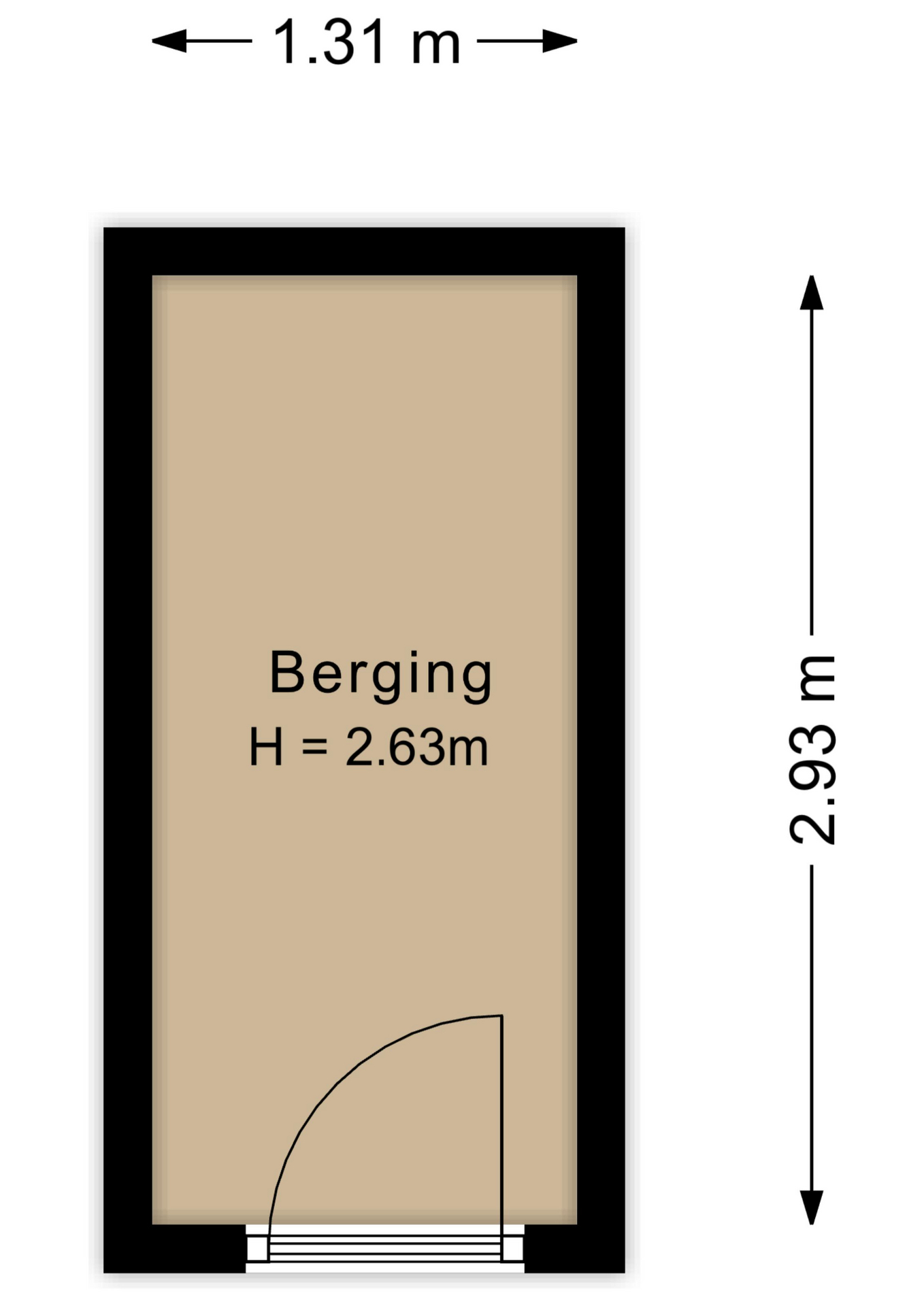 Plattegrond berging