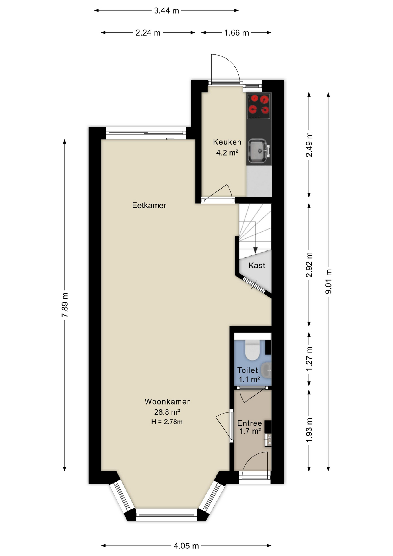Plattegrond begane grond
