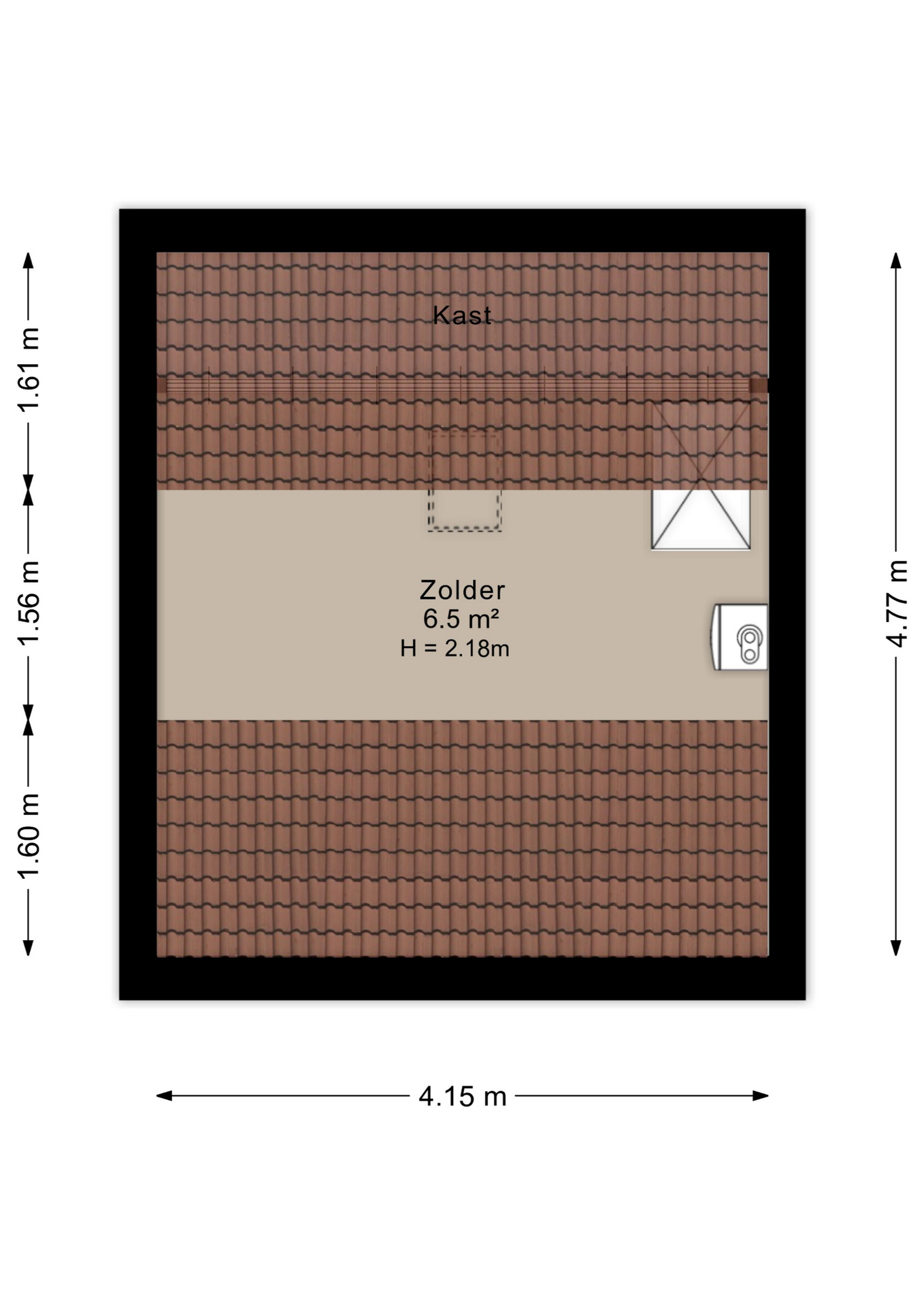 Plattegrond vliering