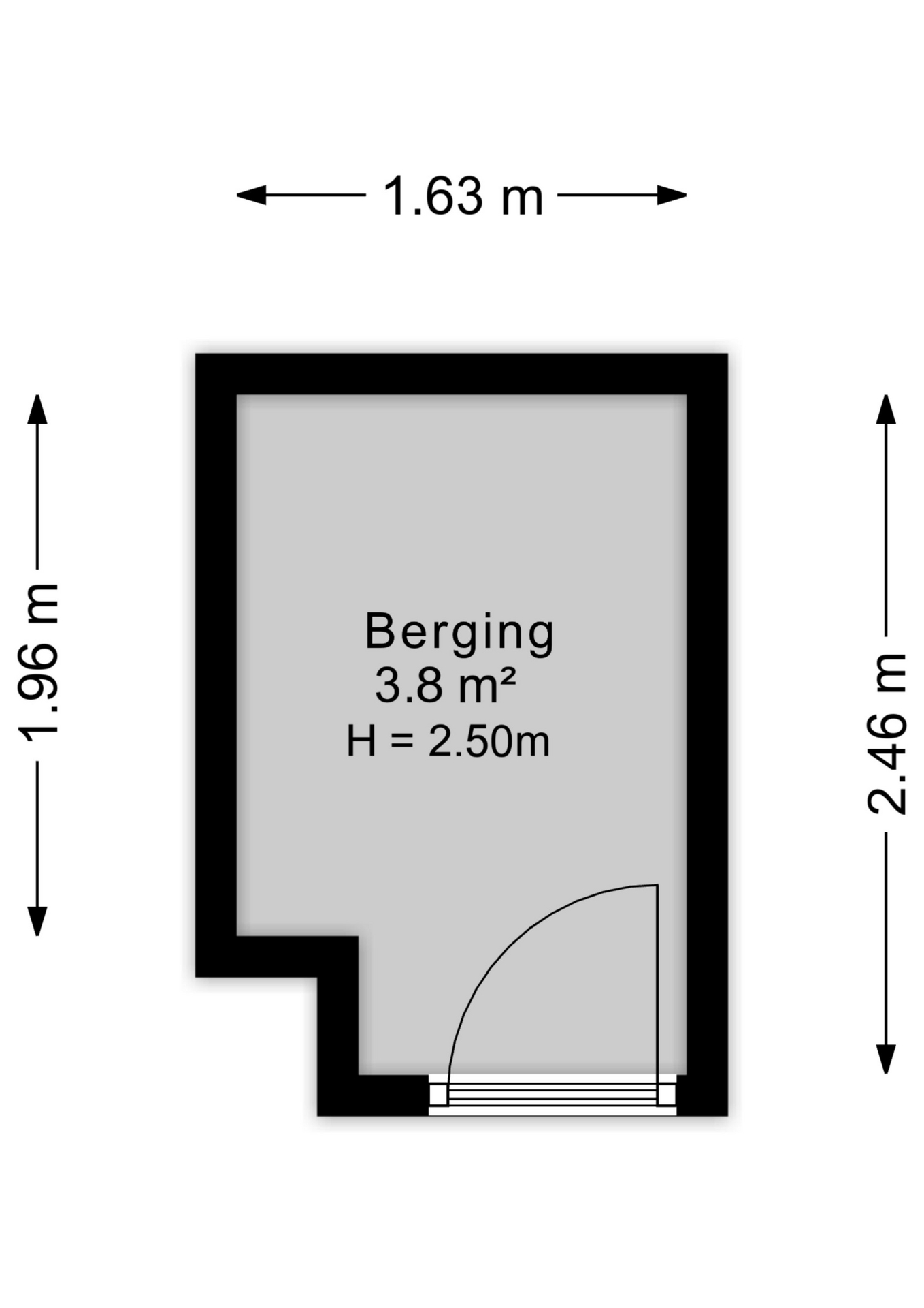 Plattegrond berging