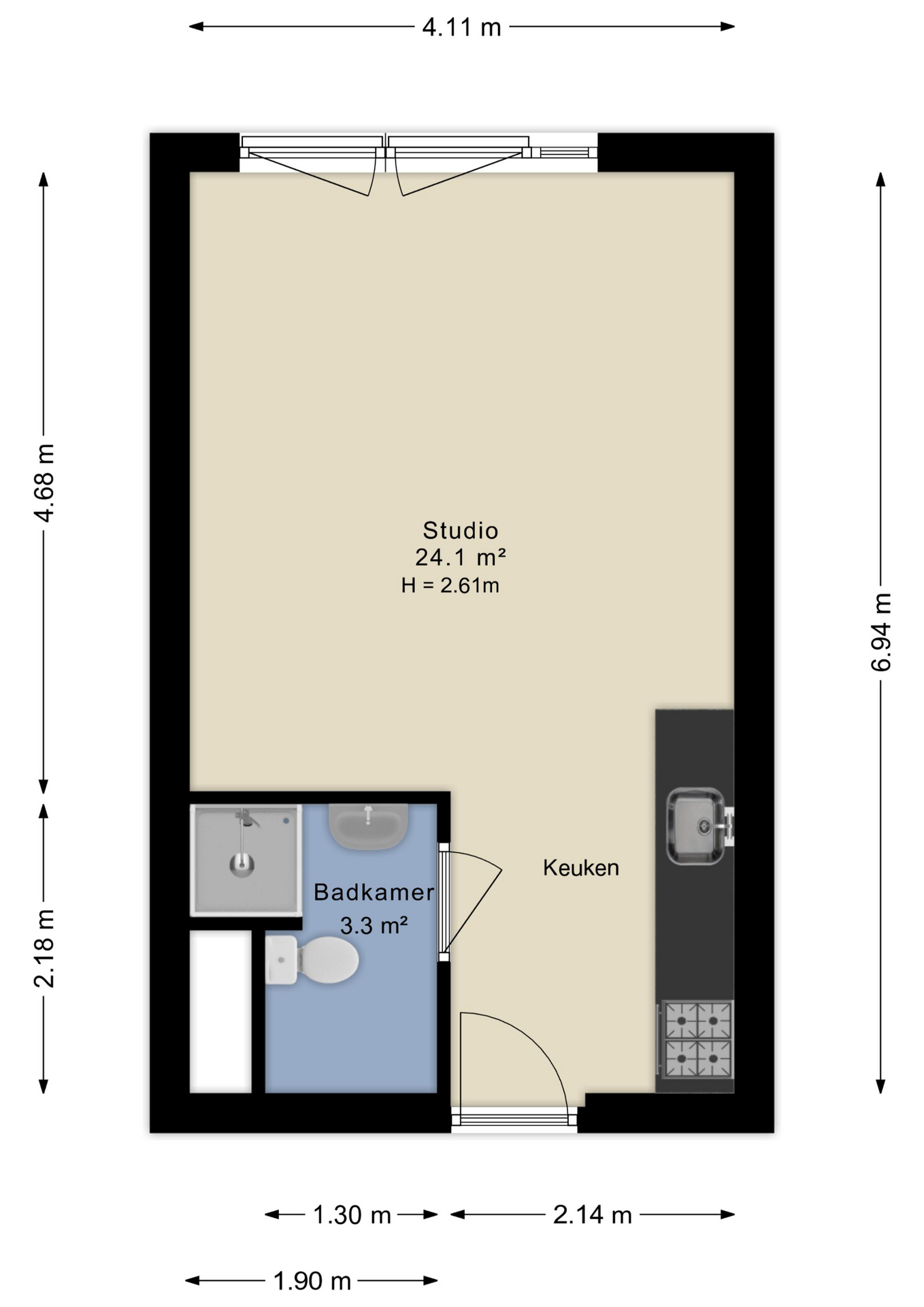 Plattegrond appartement