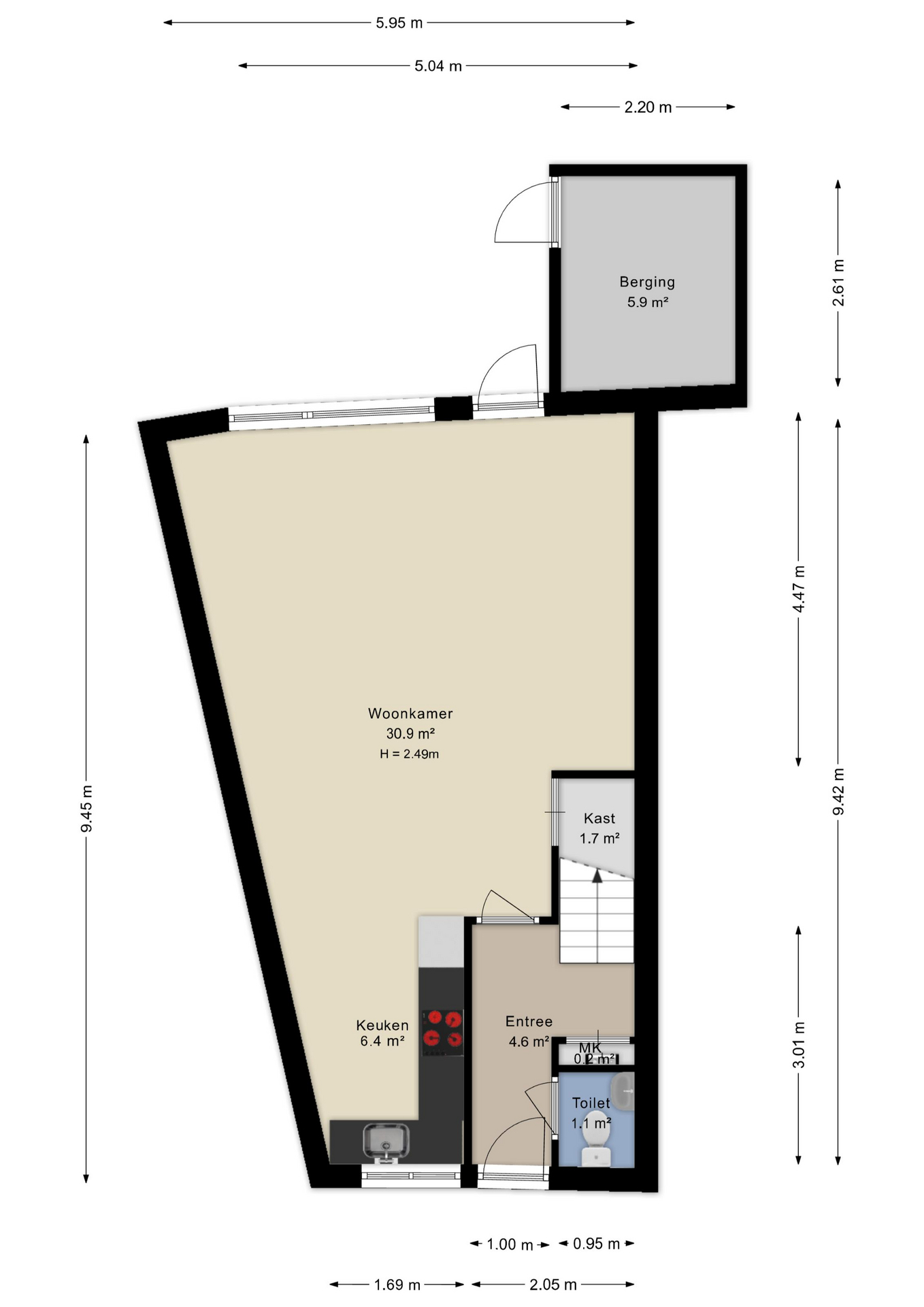 Plattegrond begane grond