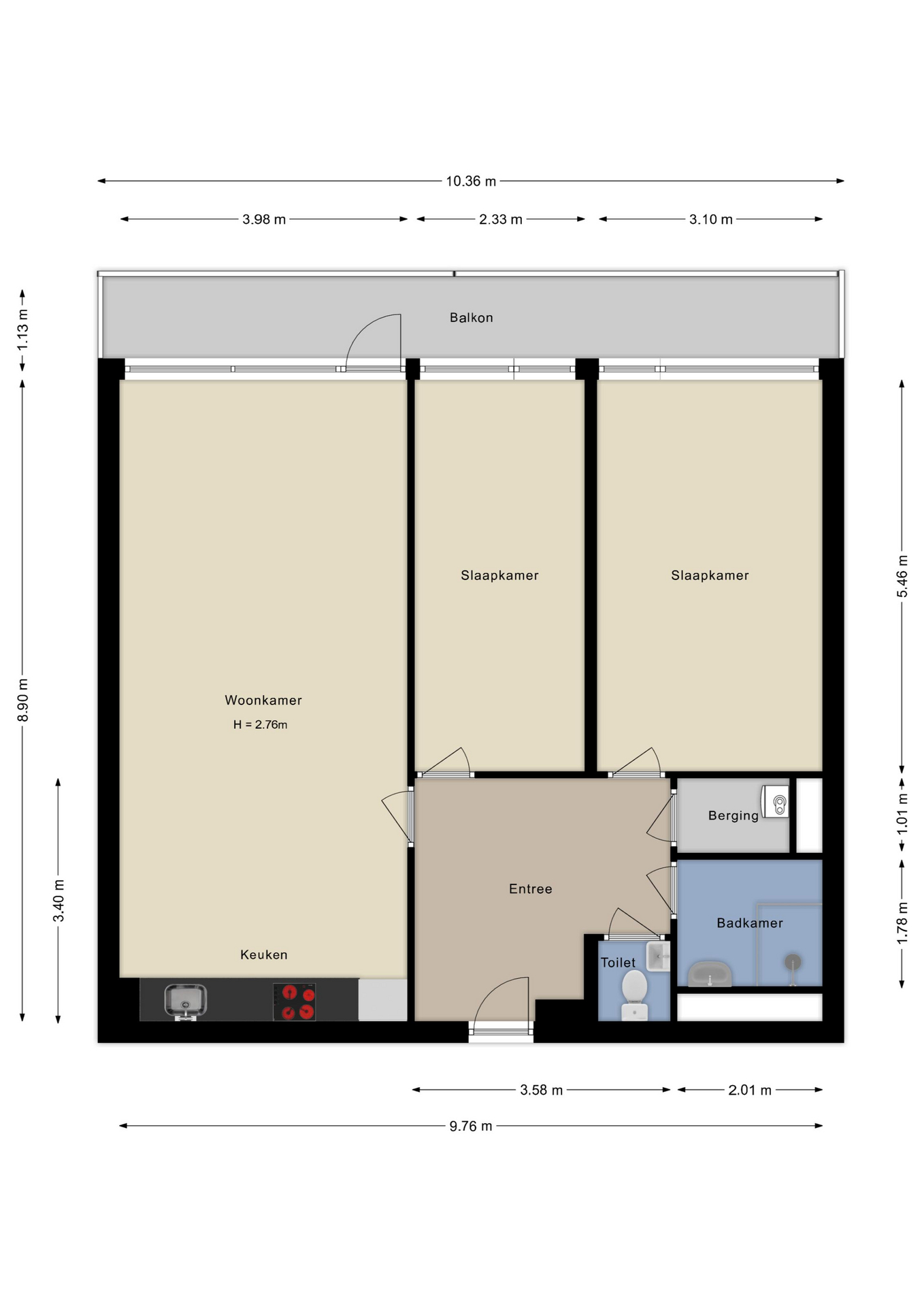 Plattegrond appartement