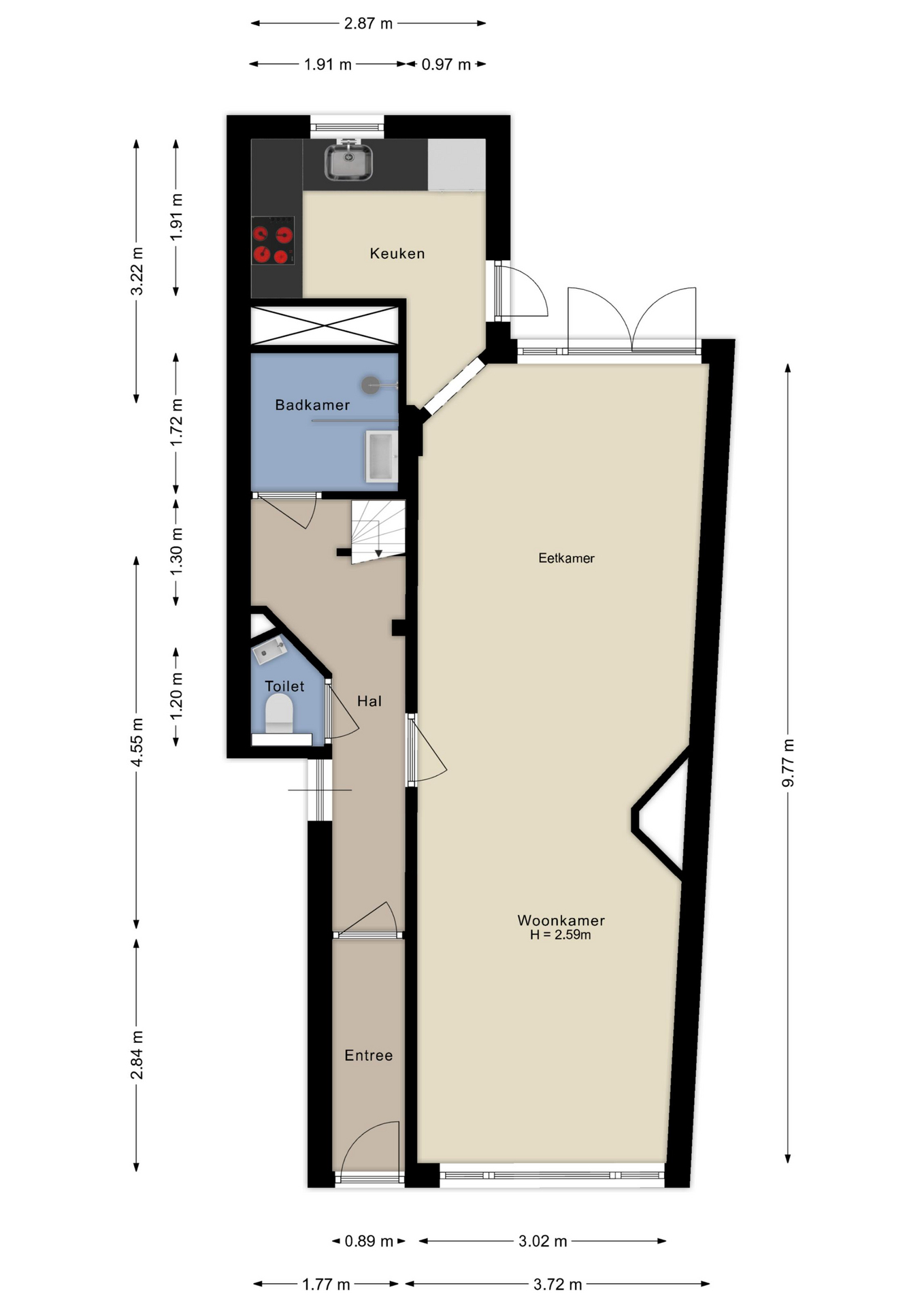 Plattegrond begane grond