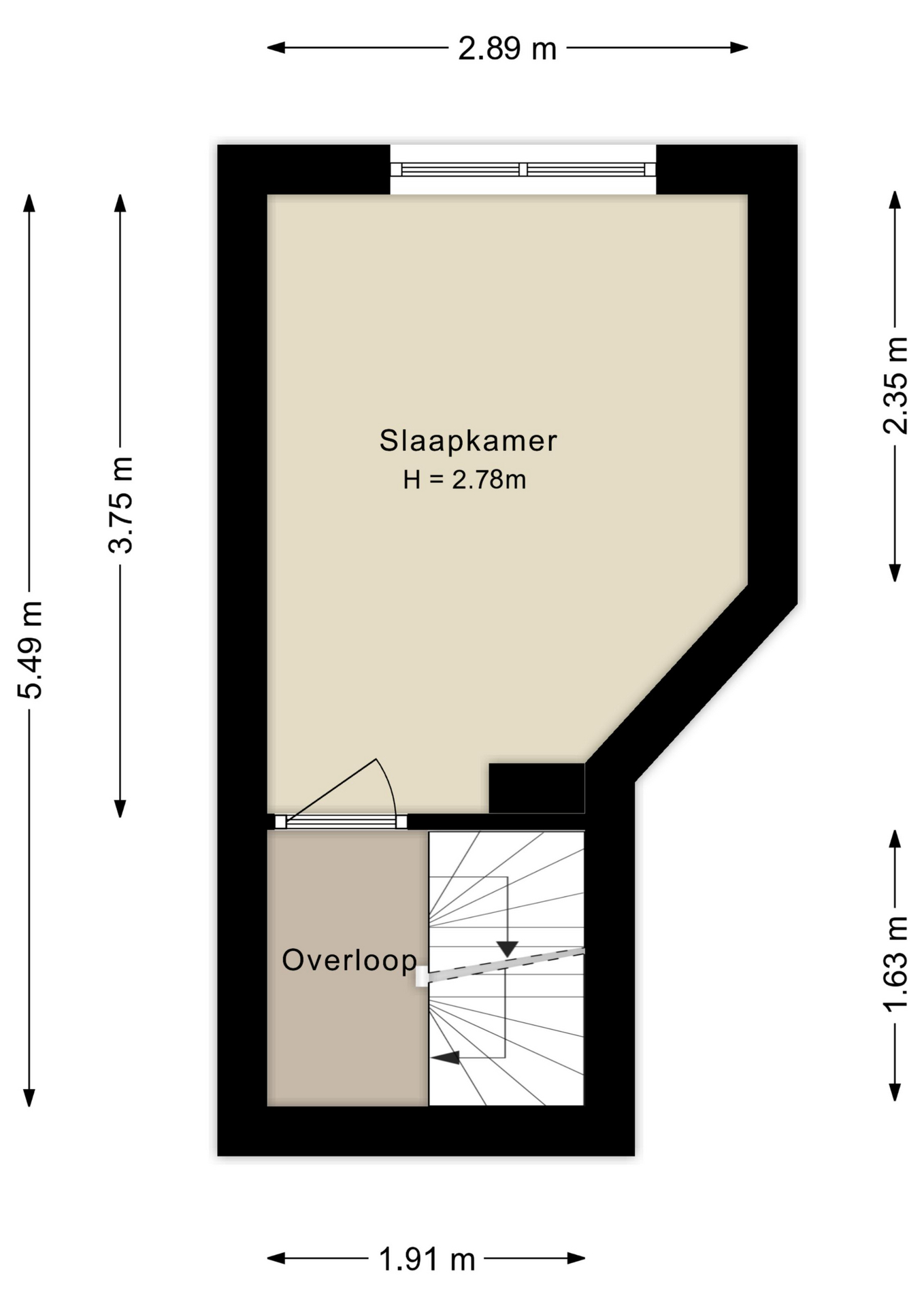 Plattegrond eerste verdieping