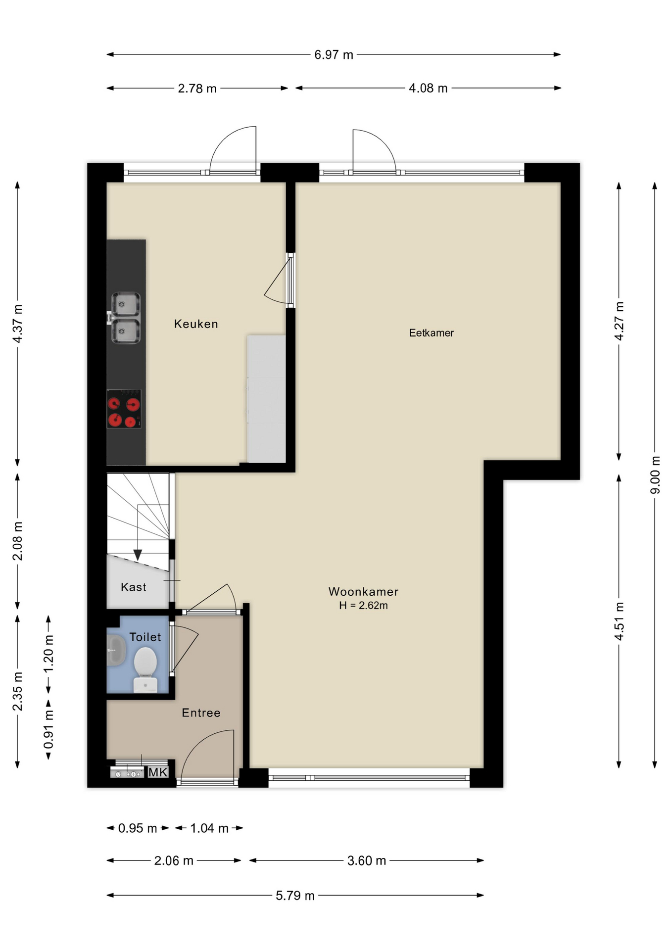 Plattegrond begane grond