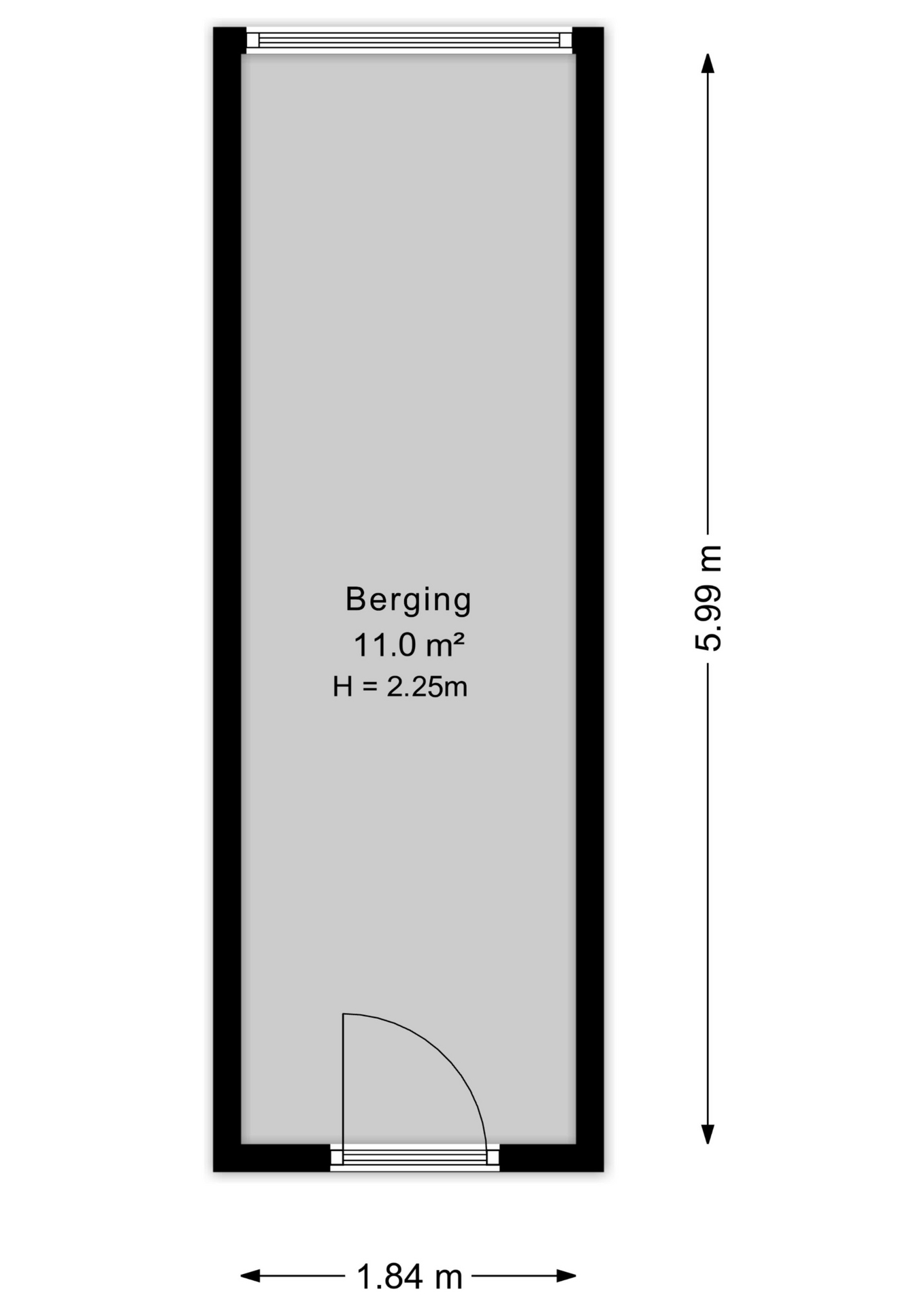 Plattegrond Berging