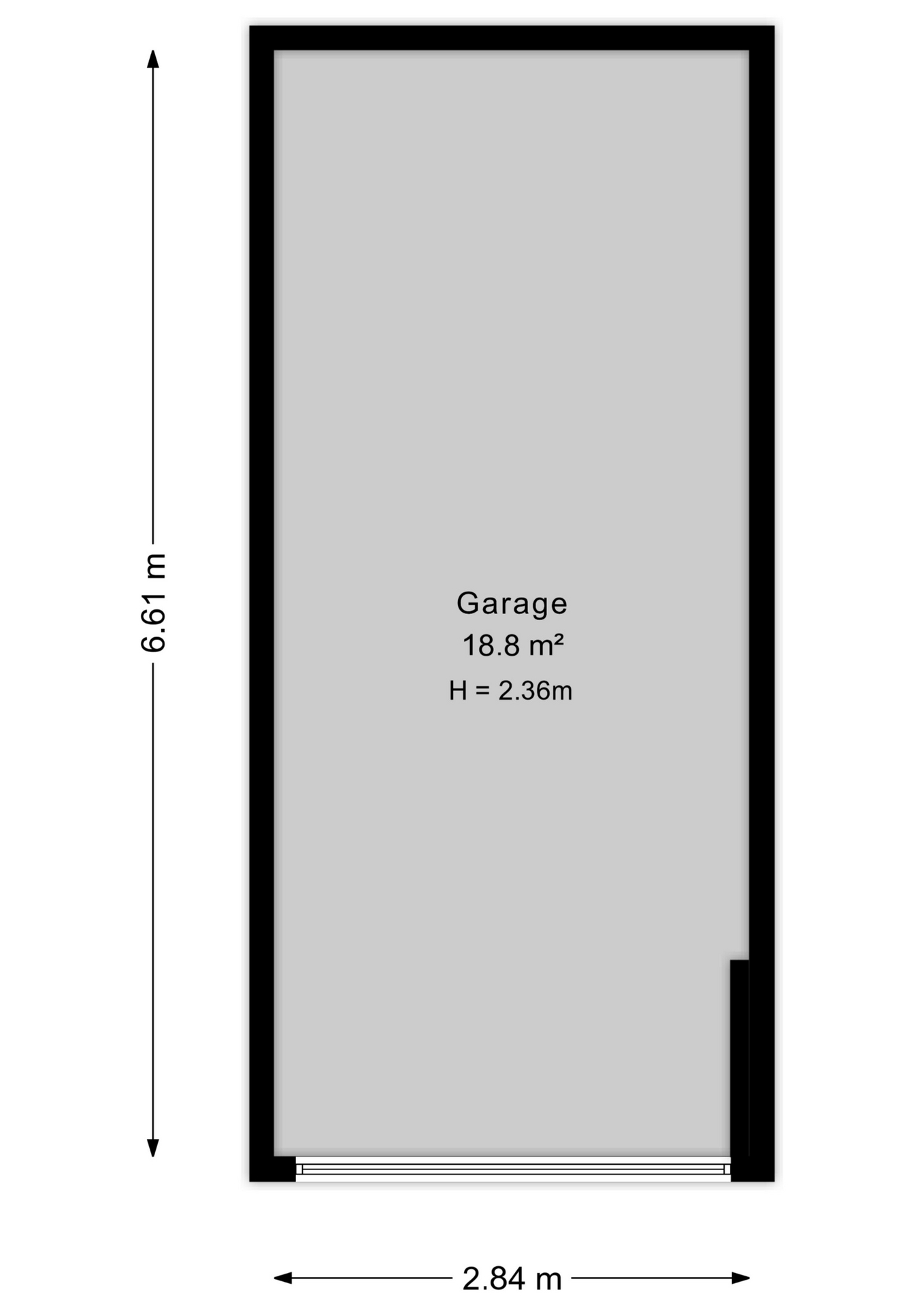 Plattegrond berging