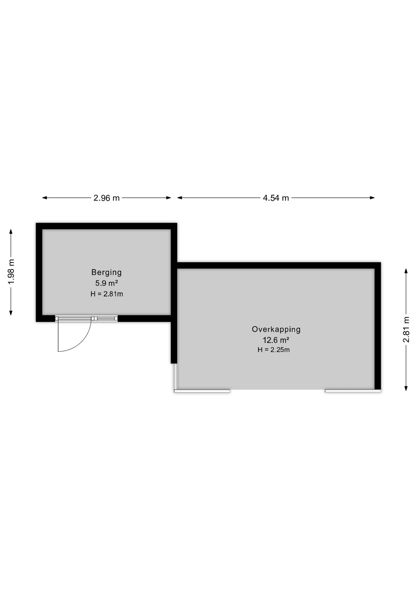 Plattegrond berging