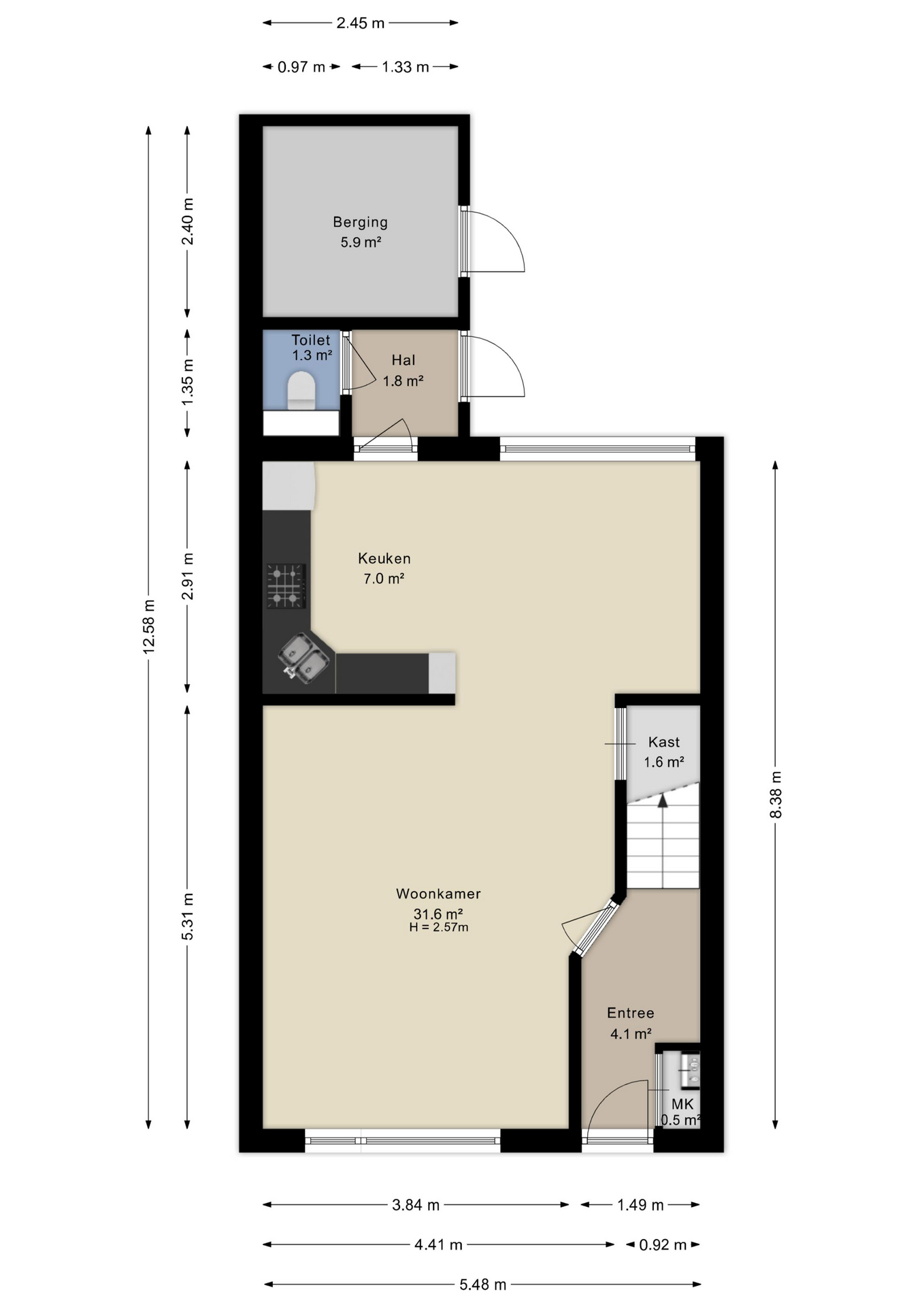 Plattegrond begane grond