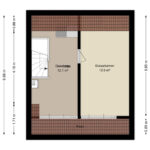 Plattegrond tweede verdieping