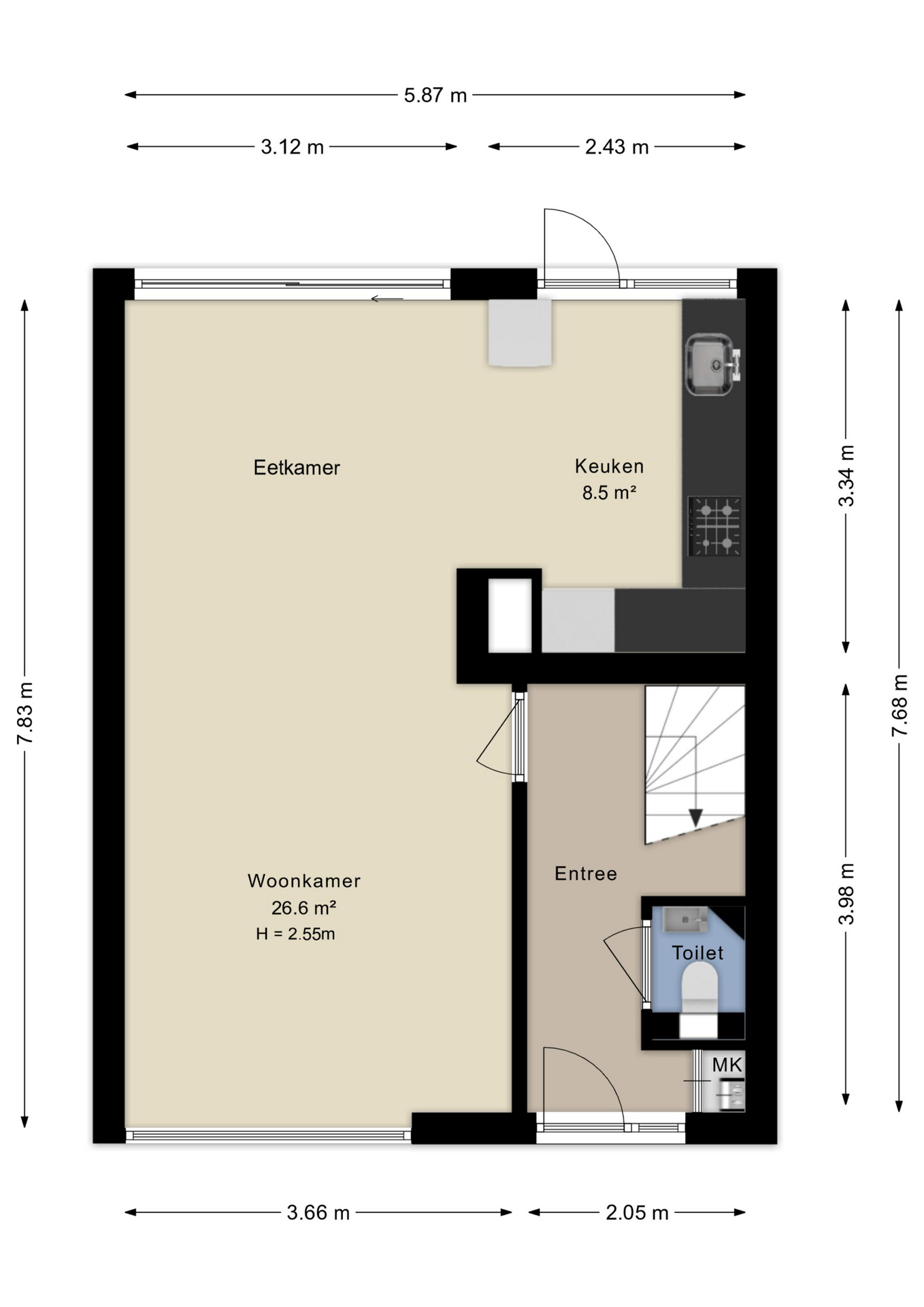 Plattegrond begane grond