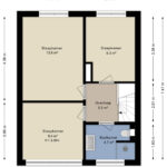 Plattegrond eerste verdieping