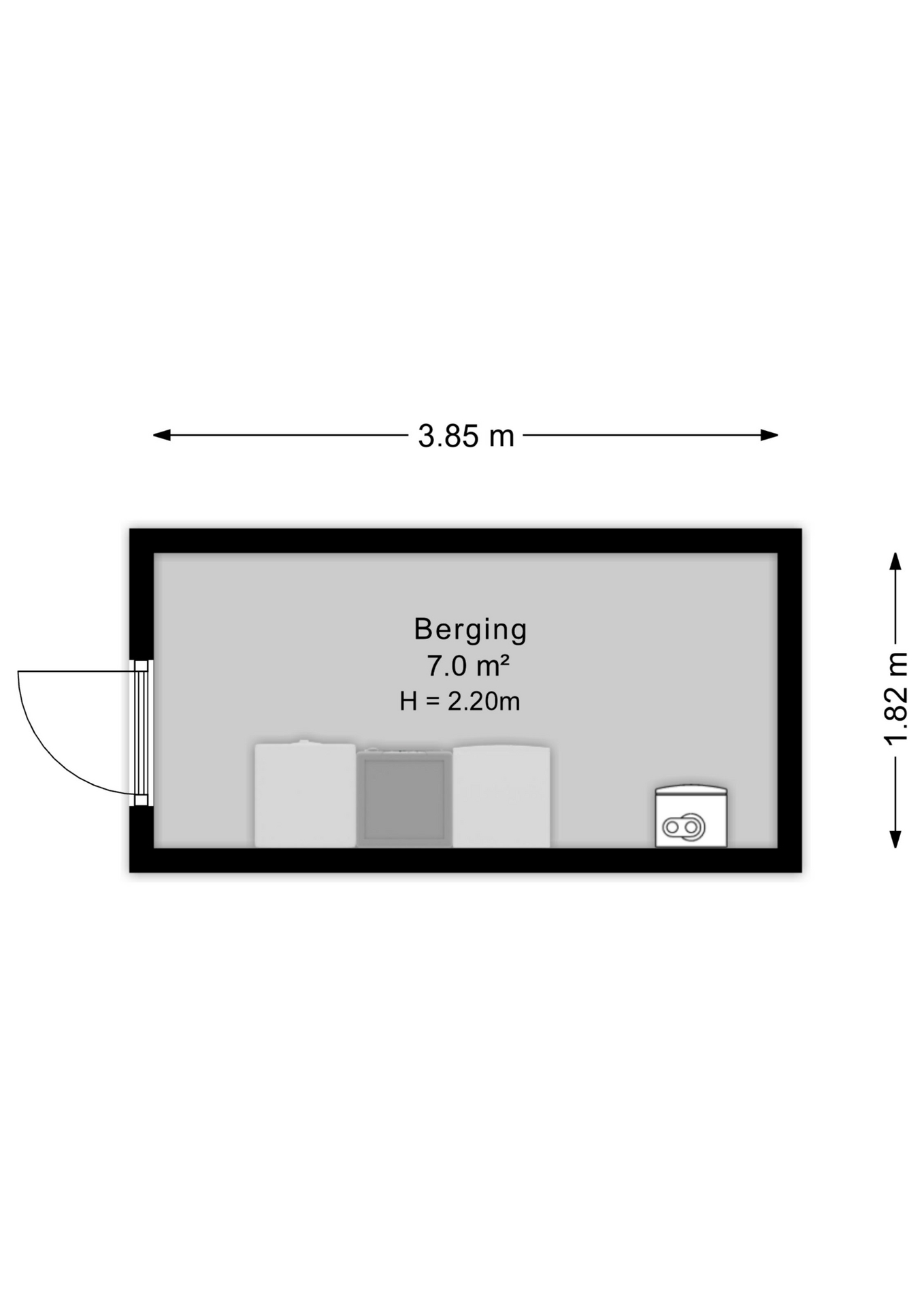 Plattegrond berging