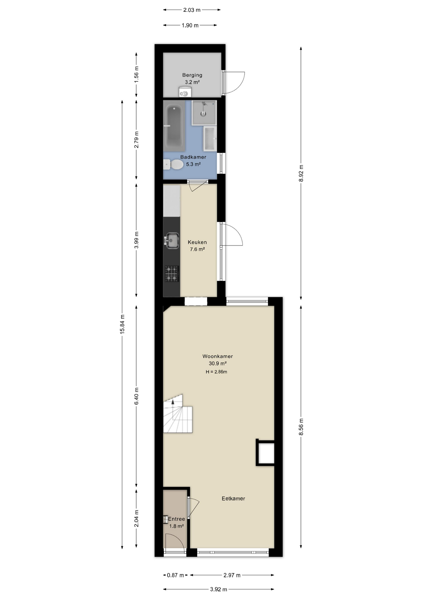 Plattegrond begane grond