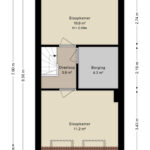 Plattegrond tweede verdieping