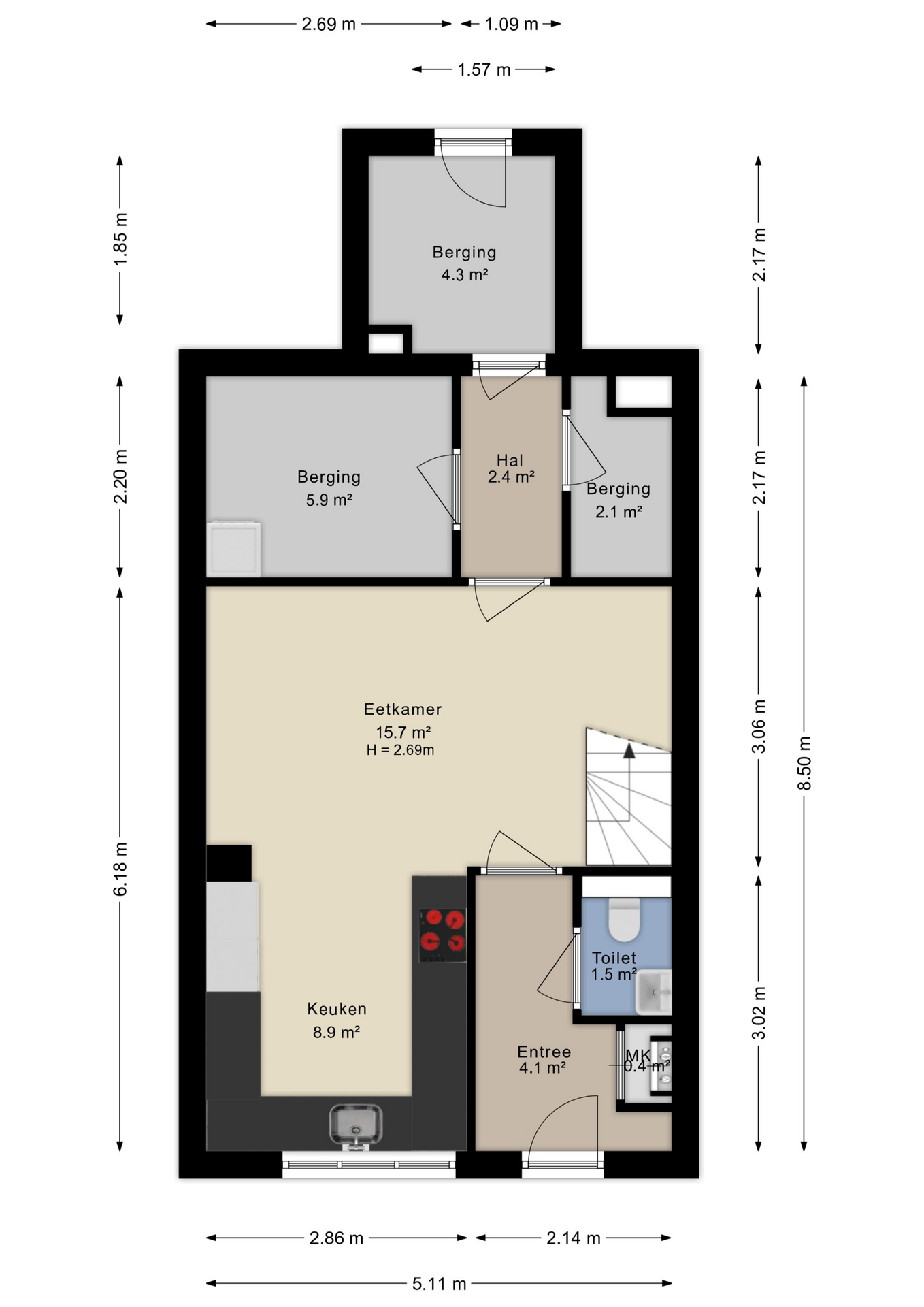 Plattegrond begane grond