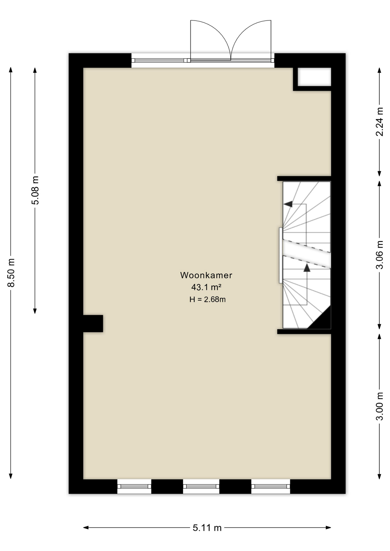 Plattegrond eerste verdieping