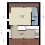 Plattegrond tweede verdieping