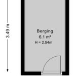 Plattegrond berging