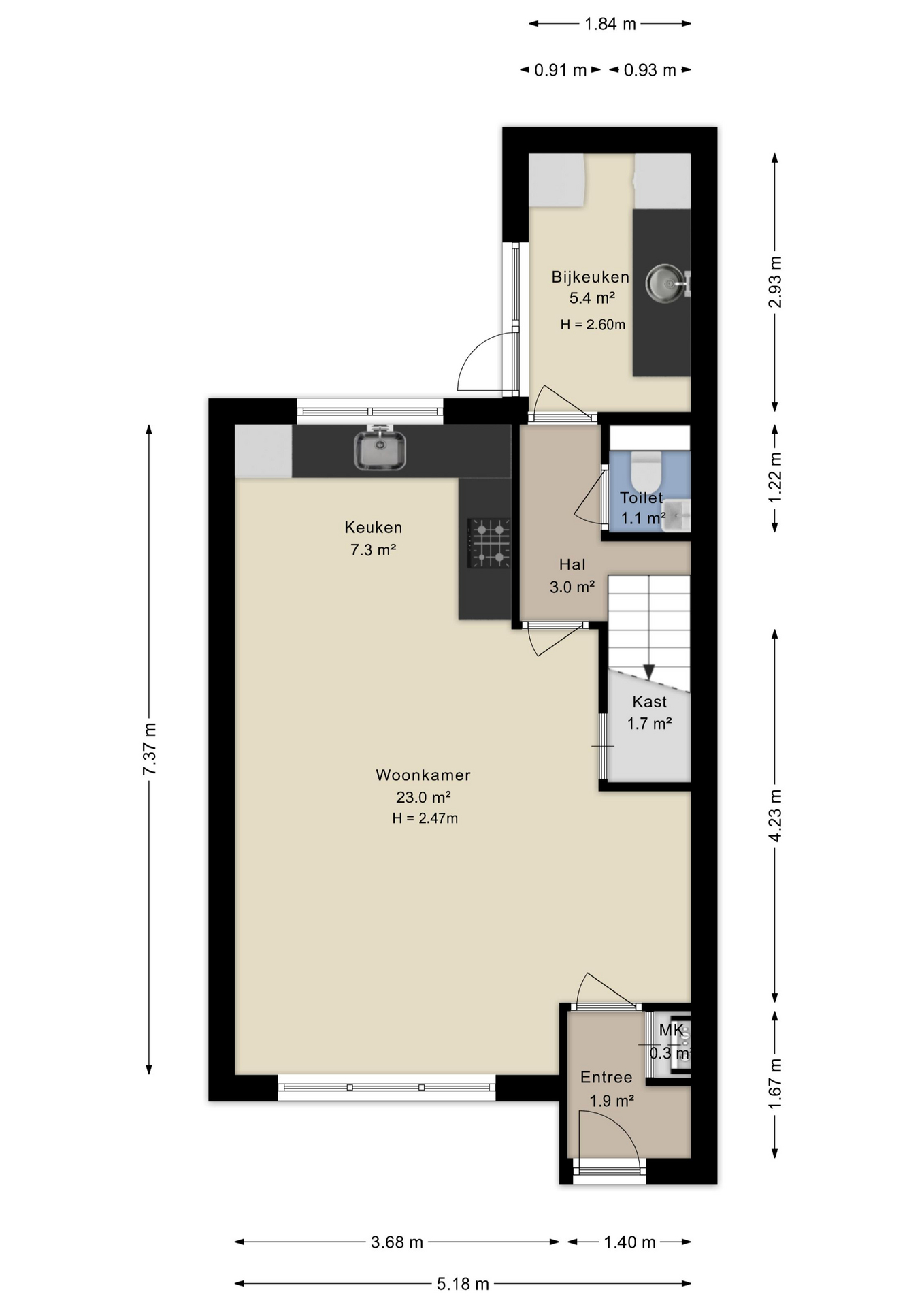 Plattegrond begane grond
